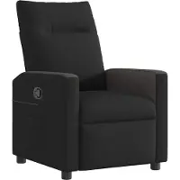 vidaXL Fauteuil relax noir tissu