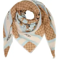 JOOP! Foulard 'Adalia' beige / bleu clair / noisette