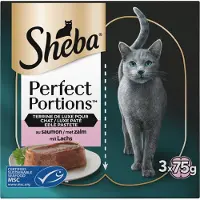 Sheba Perfect Portions Luxe Pâtée au saumon pour chat