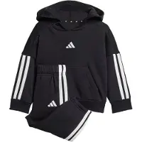 Adidas Essentials 3 Stripes Joggers Set Noir 24 Months-3 Years Enfants