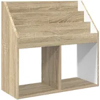 vidaXL Étagère pour enfants Chêne Sonoma 72,5 x 29,5 x 69 cm Matériau dérivé du bois