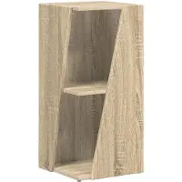 vidaXL Étagère latérale Chêne Sonoma 33 x 32 x 70,5 cm Matériau dérivé du bois