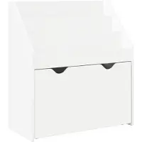 vidaXL Étagère pour enfants avec tiroirs Blanc 60 x 29,5 x 69 cm Matériau dérivé du bois