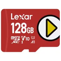 Lexar 128gb Play Micro Sdxc Uhs-i C10 A2 V30 U3 Memory Card Rouge