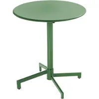 Oviala Table de jardin ronde bistrot avec plateau rabattable 70cm vert cactus - Palavas