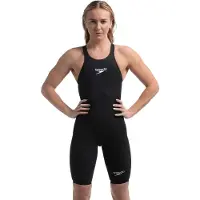Speedo Fastskin Lzr Pure Valor 2.0 Open Back Competition Swimsuit Noir UK 23 Femme