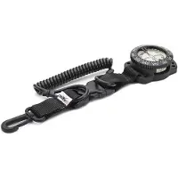Divemarine Spherical Dive With Polyuretane Coil Lanyard Ø 60 Mm Compass Argenté