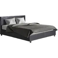 HABITAT ET JARDIN Lit double avec coffre "Carla" - 140 x 190 cm - Noir