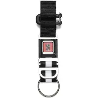 Chrome Mini Buckle Keychain Noir