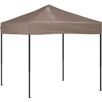 Syfax Tente de réception pliable Taupe 2x2 m