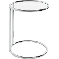 Haku Table d'appoint Noalynn - gris/verre