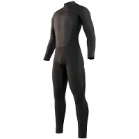 Mystic Majestic 4/3 Mm Long Sleeve Back Zip Neoprene Suit Noir LS Homme