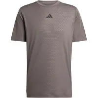 Adidas T-Shirt fonctionnel 'D4T Power' taupe / noir