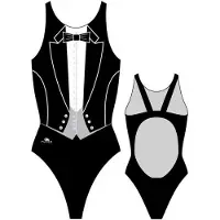 Turbo Smoking Pro Resist Swimsuit Noir 2XL Femme