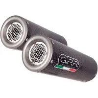 Gpr Exhaust Systems M3 Poppy Kawasaki Zzr 1400 06-07 Ref:k.86.m3.pp Stainless Steel Slip On Homologated Muffler Argenté Homologated