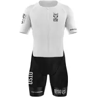 Otso Black & White Short Sleeve Trisuit Blanc S Femme