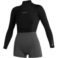 Mystic Lunar 2 Mm Woman Long Sleeve Back Zip Shorty Noir XS Femme