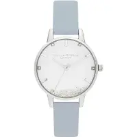 Olivia Burton Montre - - OB16SG07 - Cuir synthétique bleu - Analogique - Étanche 1 atm