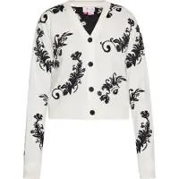 IZIA Cardigan noir / blanc cassé