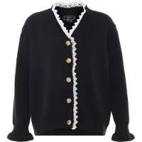 Faina Cardigan noir / blanc