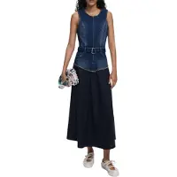 Desigual Robe bleu denim / noir