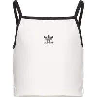 Adidas Haut 'SLIM MINI RIB TANK' noir / blanc cassé