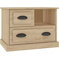 vidaXL Table De Chevet Chêne Sonoma 60x39x45 Cm