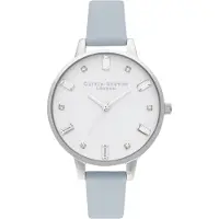 Olivia Burton Montre - - OB16BJ01 - Analogique - Cuir Vegan - Femme - Bleu Pale