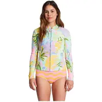 Billabong Peeky 1 Mm Long Sleeve Full Zip Thermal T-shirt Multicolore S Femme