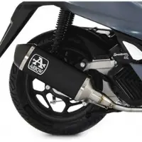 Arrow Urban Aluminium Dark With Carbon End Cap Honda Pcx 125 ´21 Homologated Muffler Argenté Homologated