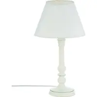 Atmosphera Créateur d'intérieur® Lampe de chevet Leo en bois blanc 36cm
