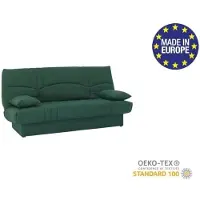 Dream Banquette clic clac 3 places - tissu Vert foret - Style contemporain - L 190 x P 92 cm - DREAM