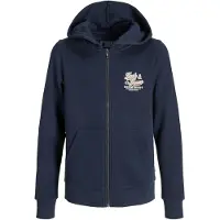 Jack & Jones Logohood 2col Full Zip Sweatshirt Bleu 10 Years Garçon