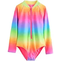 Next Maillot de bain jaune / vert / violet / rose