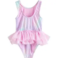 Next Maillot de bain jaune clair / menthe / lavande / rose