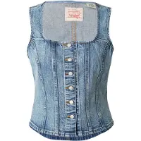 Levi's Haut 'Sculpted Top' bleu denim