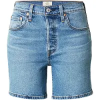 Levi's pour femme. A9296-0006 Short 501 mi-cuisses léger bleu (25), Casuel, Coton, Denim