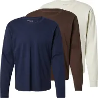 Hollister T-Shirt bleu marine / marron / blanc