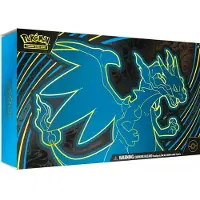 Pokemon Trading Card Game Jeu de cartes à collectionner Pokémon - Collection Ultra Premium - Mega Charizard Ex (Amérique latine) - Cartes à collectionner bleues - Enfants - Bleu - Taille unique