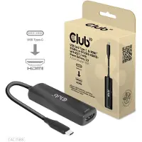 Club 3D Club3d CLUB3D USB Gen2 Type-C vers HDMI 8K60Hz ou 4K120Hz HDR10+ avec DSC1.2 avec Power Delivery 3.0 Adaptateur actif H/F
