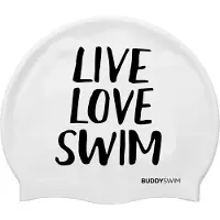Buddyswim Bonnet De Bain Live Love Swim Silicone
