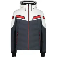 CMP Zip Hood 32w0137 Softshell Jacket Blanc,Gris 3XL Homme