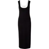 Calvin Klein Jeans Interlock Sleeveless Midi Dress Noir S Femme