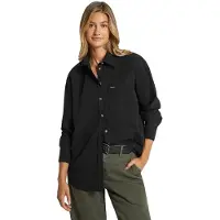 GUESS Jeans Oversize Pocket Long Sleeve Shirt Noir M Femme