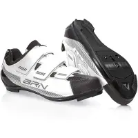 BRN 3 Straps Road Shoes Blanc EU 40