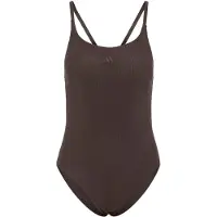 Adidas Maillot de bain sport 'Iconisea Ribbed Padded Thin Straps' marron