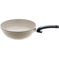 Fissler Ceratal / Wok en aluminium (Ø 30 cm, 5,2 L) poêle à frire en céramique revêtue anti-adhésive, bord haut, sans PFAS/PTFE, Germany - induction