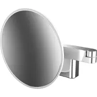 Emco LED miroir de rasage et de maqu'illage, modèle mural, bras à double articulation, grossissement 5x, rond, 109506030
