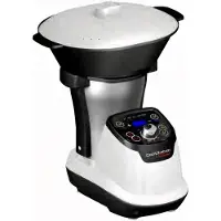 Techwood Robot multifonction avec cuisson vapeur et accessoires inclus, Robot ménager, Blanc
