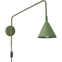 Sollux Applique NOX vert olive 1xE14 10W acier 30x61x14cm